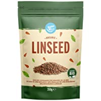 Marca Amazon - Happy Belly Semillas de lino ecológicas 4 x 350gr